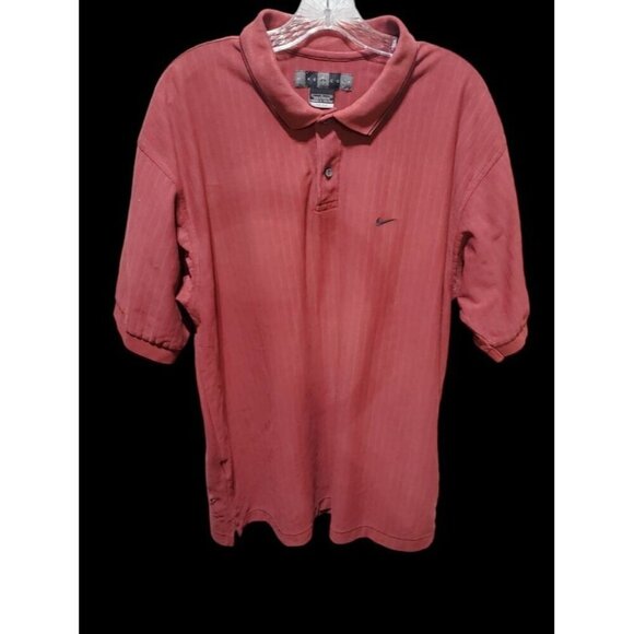 Nike Other - Nike Golf Dri-Fit Mens Polo Shirt Size L Red Polyester Spandex